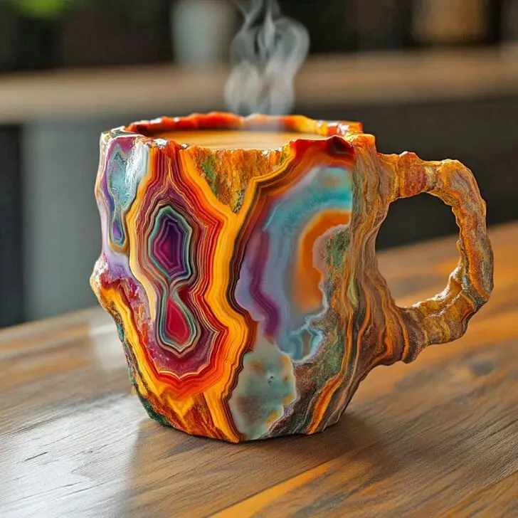 Crystal-Infused Mineral Coffee Mugs - Image 3